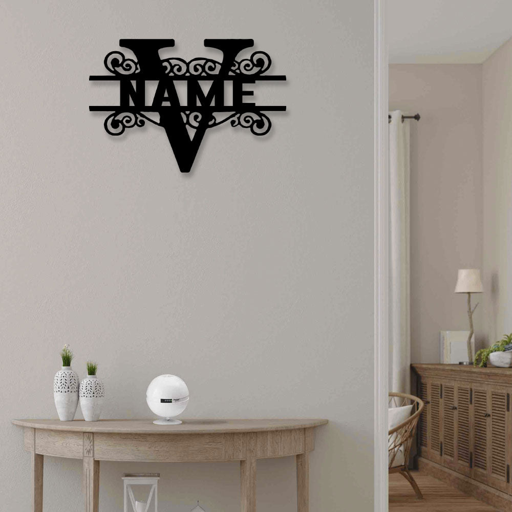 Family Name V Personalized - Led Light Metal - Owls Matrix LTD