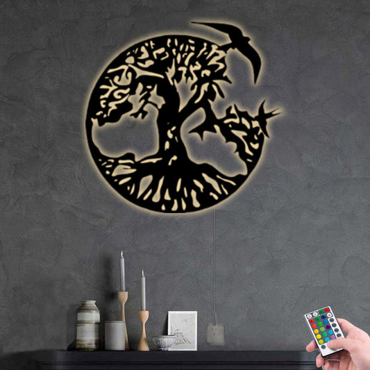 12"x12" Saxophone Love Music Personalized - Led Light Metal - Owls Matrix LTD