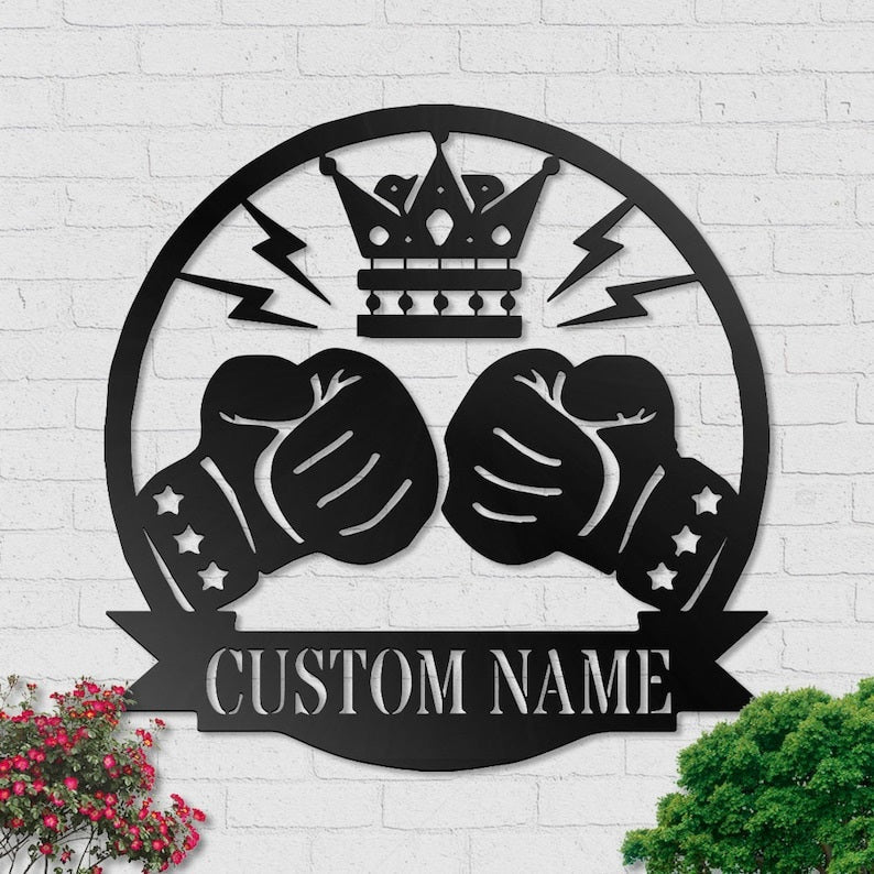 Boxing Personalized - Led Light Metal - Owls Matrix LTD