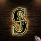 12*12 Inch (30*30cm) Seattle Mariners Style - Led Light Metal - Owls Matrix LTD