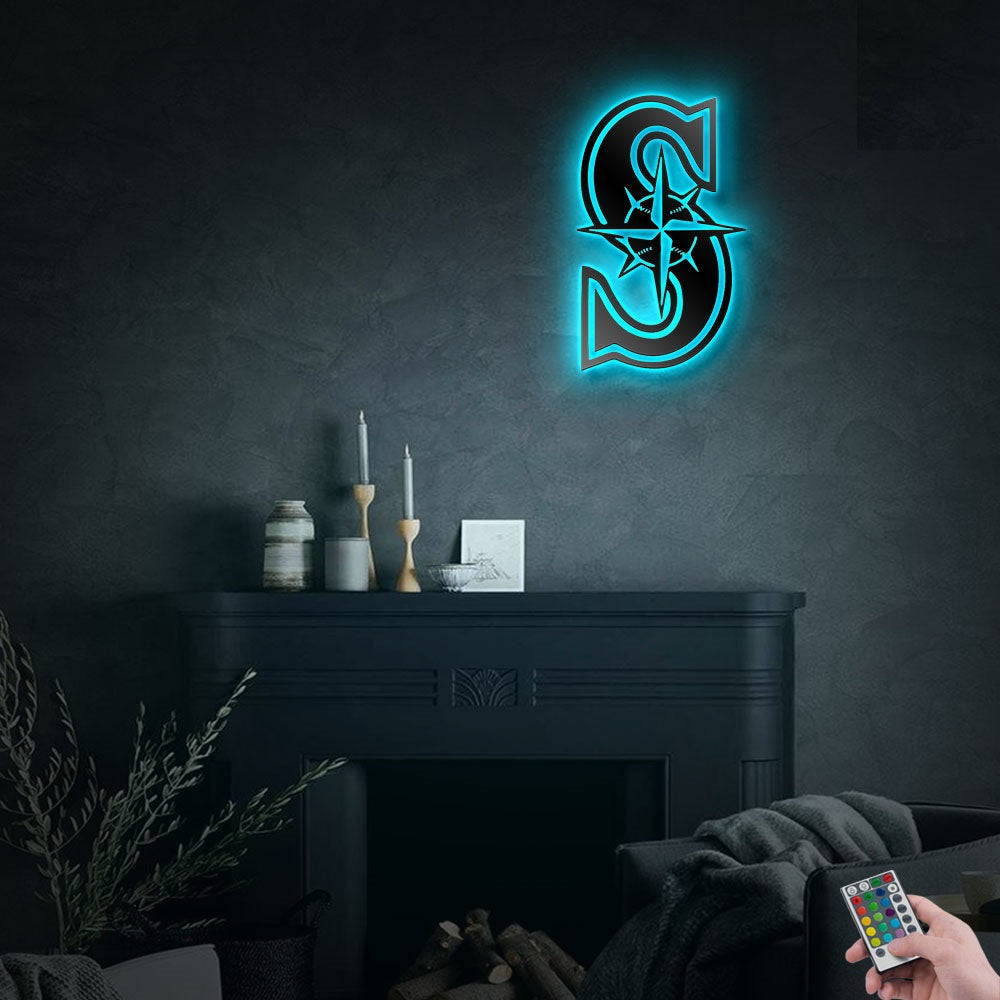 Seattle Mariners Style - Led Light Metal - Owls Matrix LTD