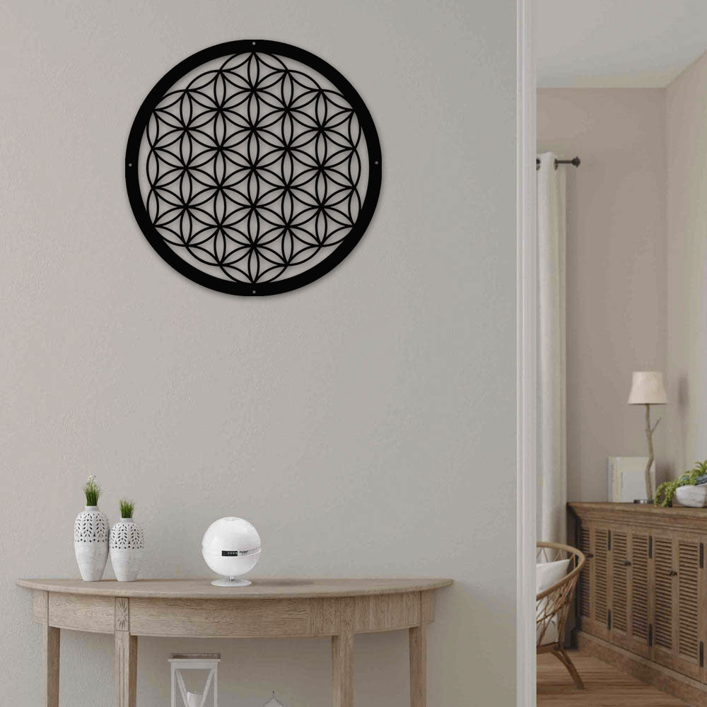 The Flower Of Life Style - Led Light Metal - Owls Matrix LTD