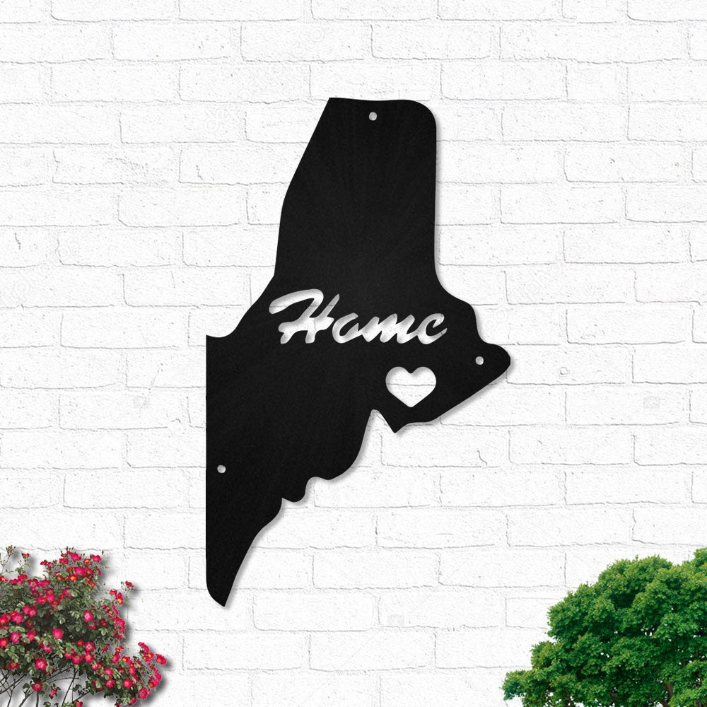 Maine Love My Hometown - Led Light Metal - Owls Matrix LTD