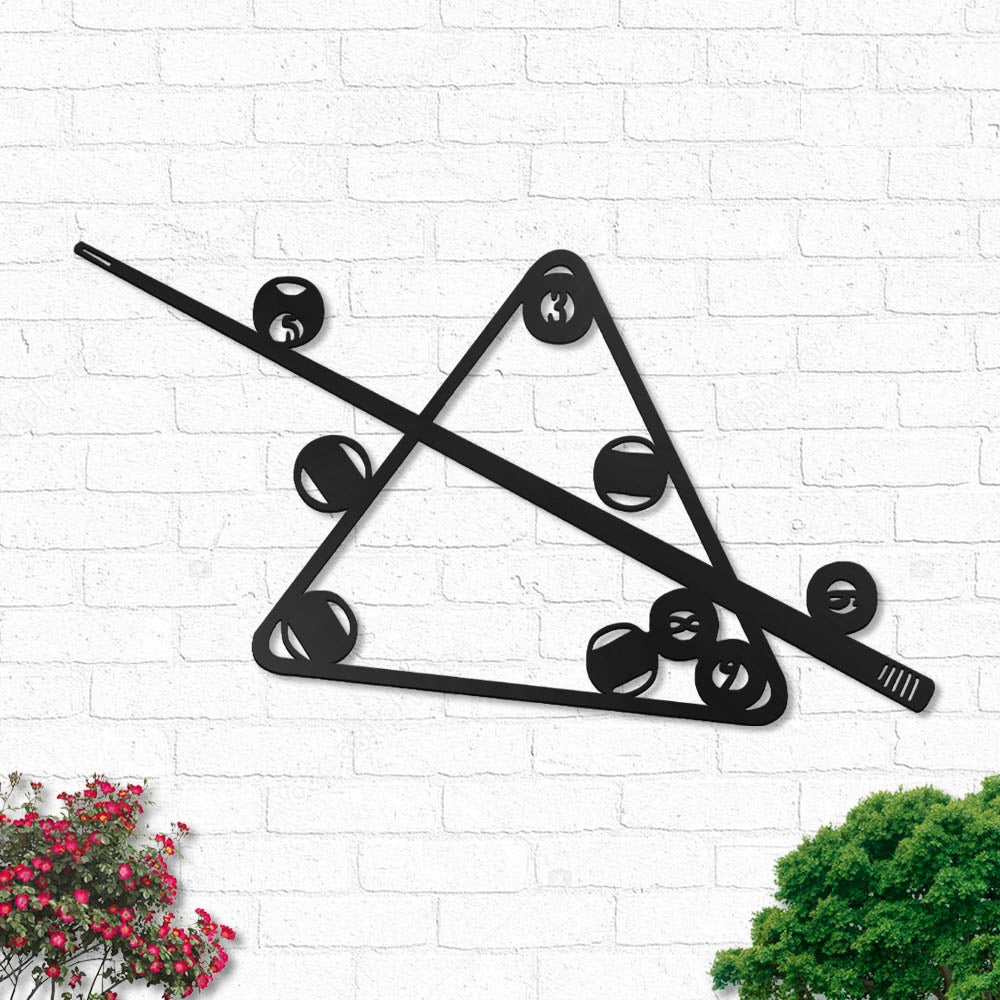 Billiard Love Play Lover - Led Light Metal - Owls Matrix LTD