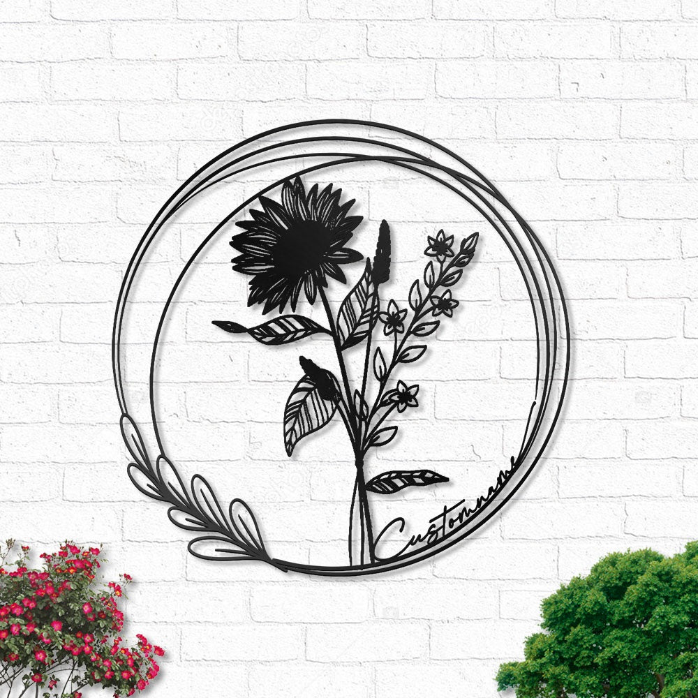 Floral Bouquet Flowers Wildflowers Botanical Field Plants Floral V13 - Led Light Metal - Owls Matrix LTD