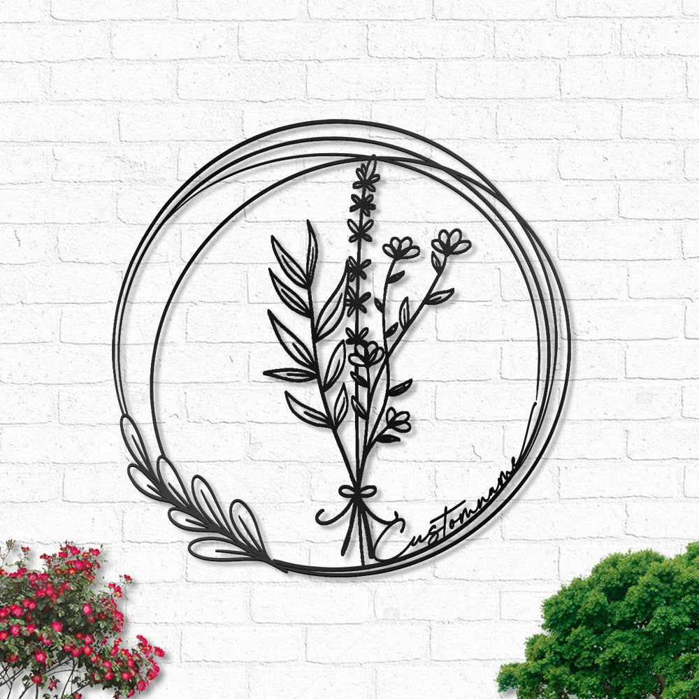 Floral Bouquet Flowers Wildflowers Botanical Field Plants Floral V17 - Led Light Metal - Owls Matrix LTD