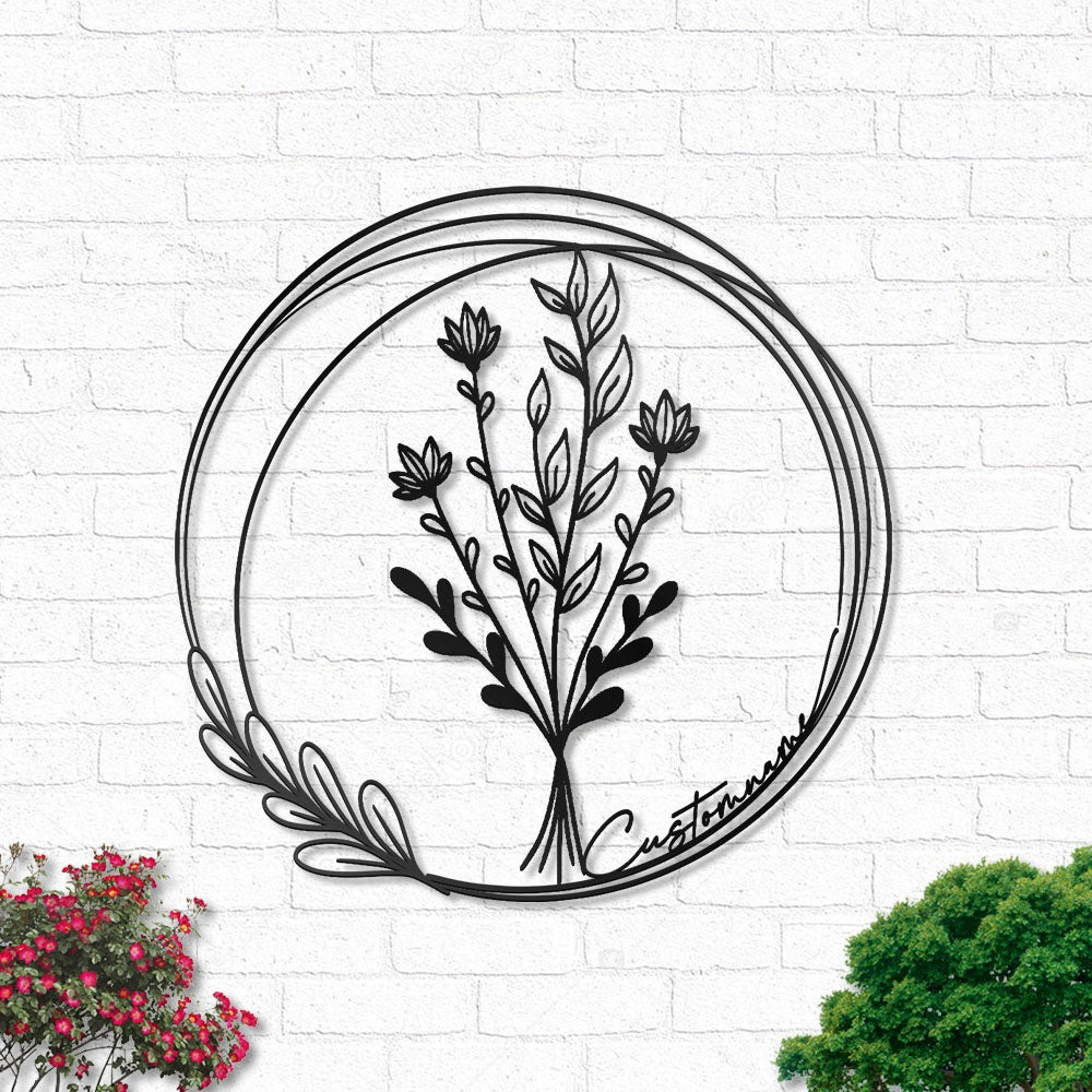 Floral Bouquet Flowers Wildflowers Botanical Field Plants Floral V18 - Led Light Metal - Owls Matrix LTD