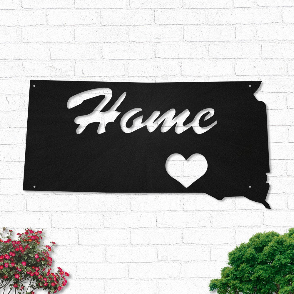 South Dakota Love My Hometown - Led Light Metal - Owls Matrix LTD