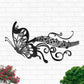 Butterfly And Music Flies - Led Light Metal - Owls Matrix LTD