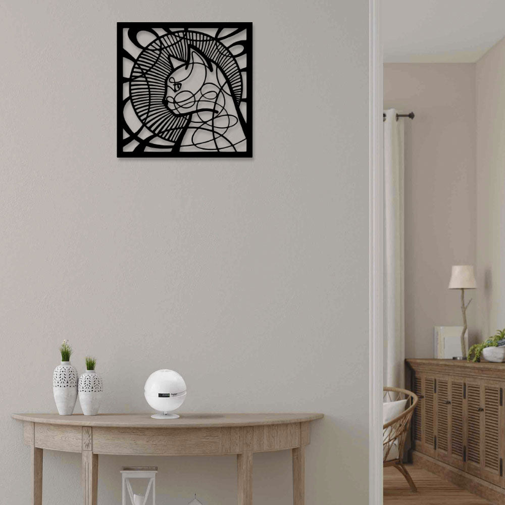 Cat Panel - Led Light Metal - Owls Matrix LTD