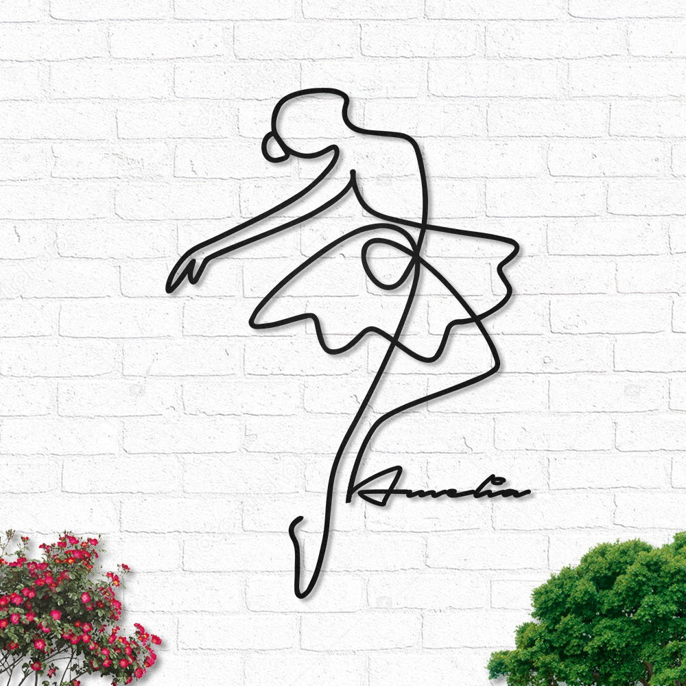 Ballet Dancer So Lovely Personalized - Led Light Metal - Owls Matrix LTD