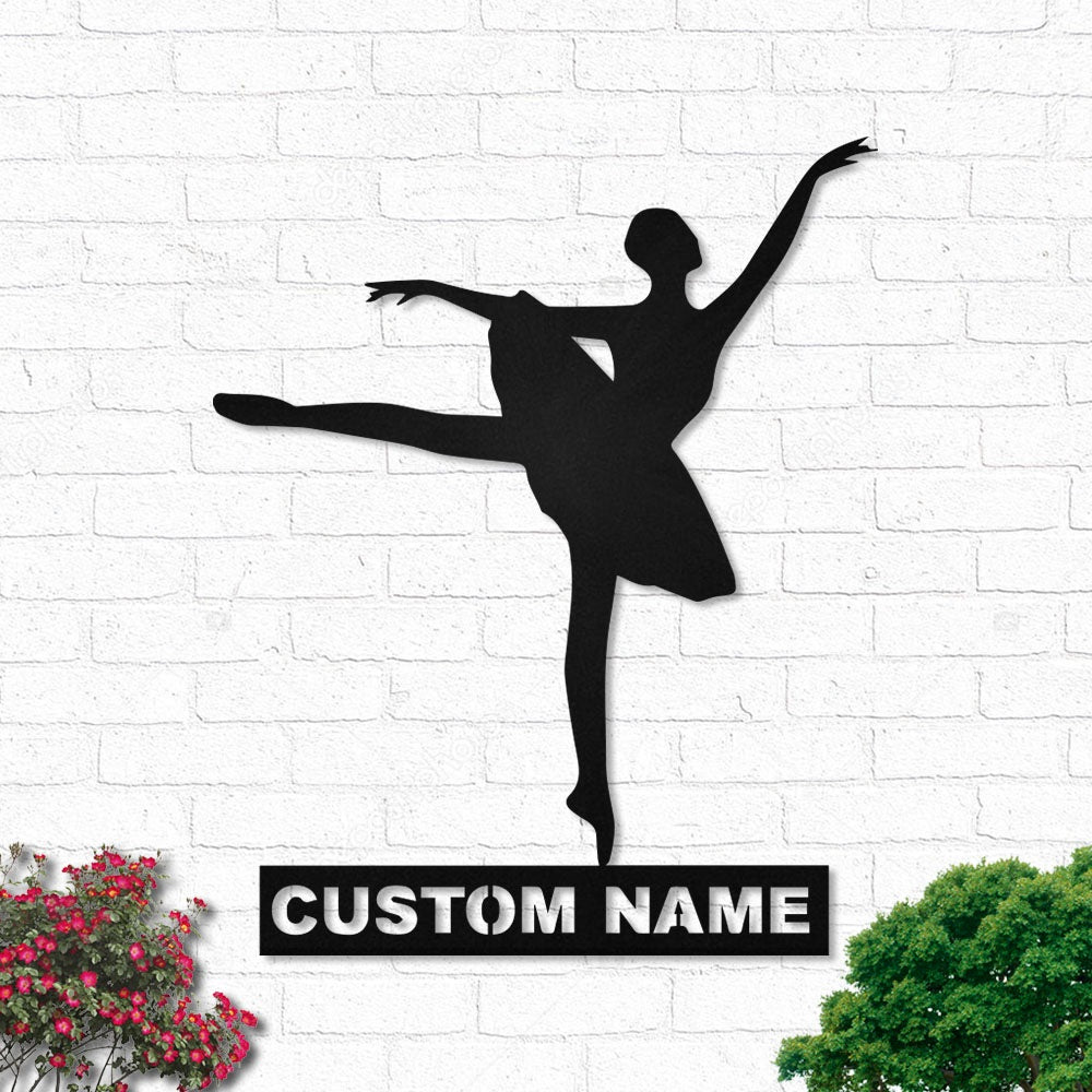 Ballet Dancer Personalized - Led Light Metal - Owls Matrix LTD