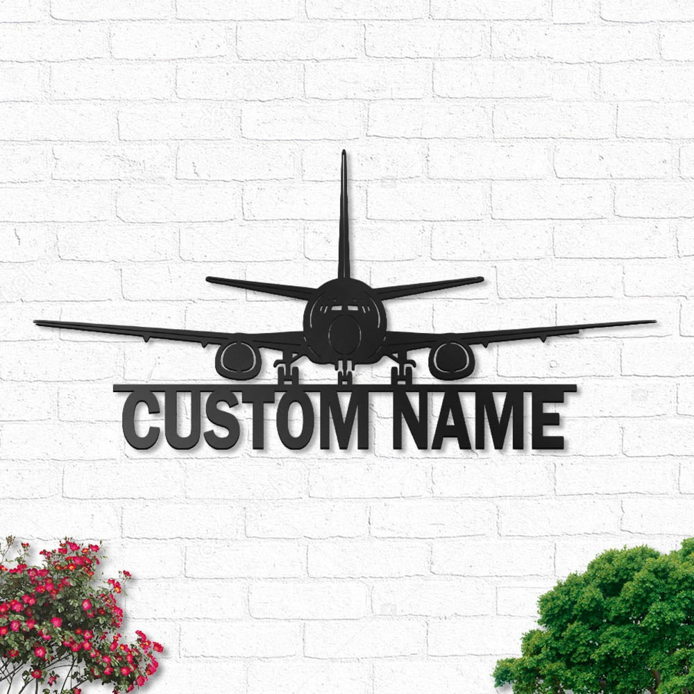 Airplane V10 Aircraft Personalized - Led Light Metal - Owls Matrix LTD