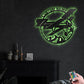 12"x12" Airplane On The Moutain Personalized - Led Light Metal - Owls Matrix LTD