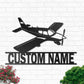Airplane V4 Aircraft Personalized - Led Light Metal - Owls Matrix LTD