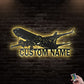 12"x12" Airplane So Cool Strong Personalized - Led Light Metal - Owls Matrix LTD