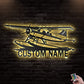 12"x12" Airplane Amazing Personalized - Led Light Metal - Owls Matrix LTD