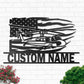 Airplane American So Cool Personalized - Led Light Metal - Owls Matrix LTD