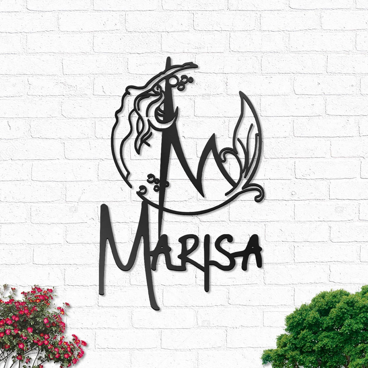 Mermaid Love Ocean Personalized - Led Light Metal - Owls Matrix LTD