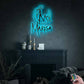 Mermaid Love Ocean Personalized - Led Light Metal - Owls Matrix LTD