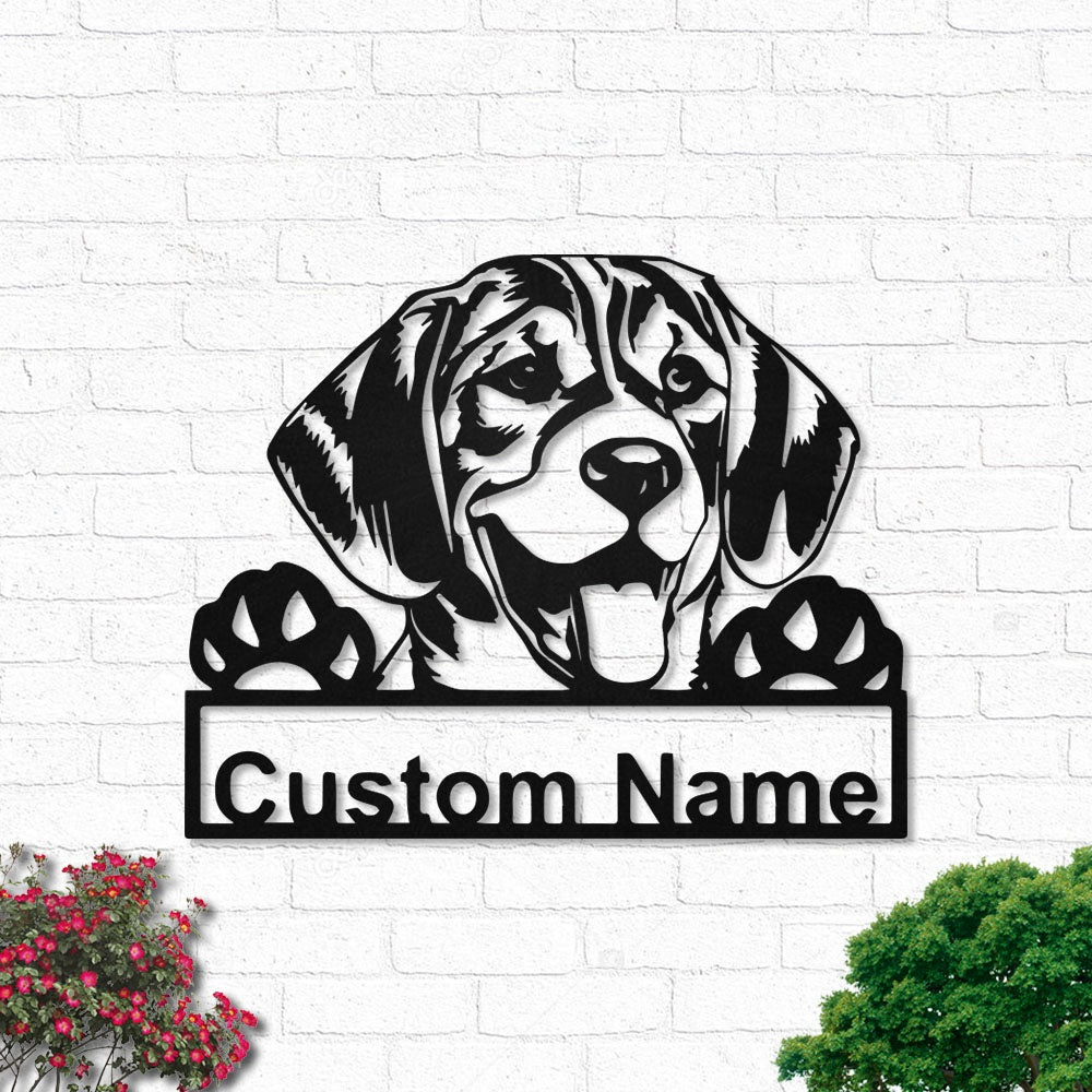 Beagle Dog So Cool So Lovely Personalized - Led Light Metal - Owls Matrix LTD