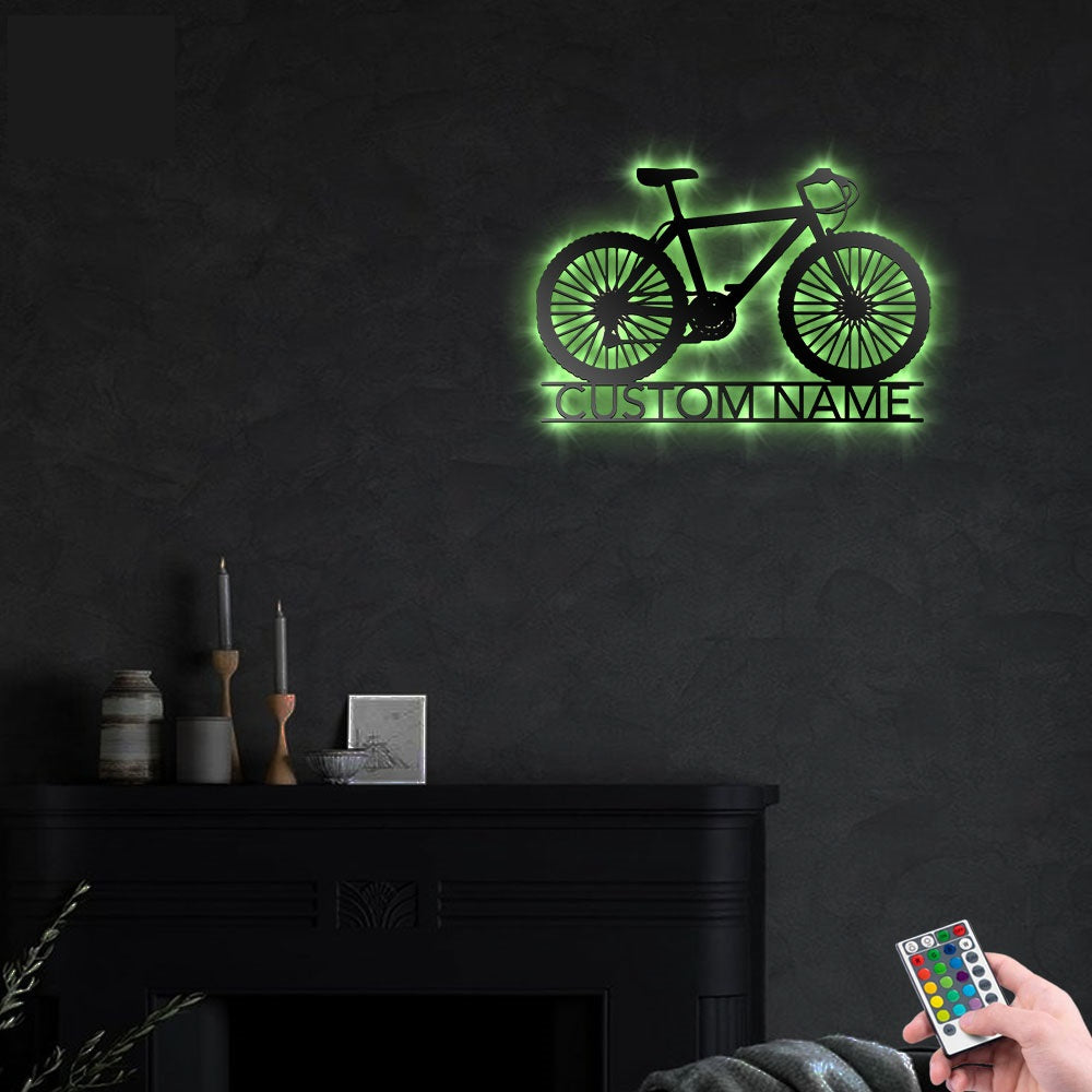 Bike Lover So Classic Personalized - Led Light Metal - Owls Matrix LTD