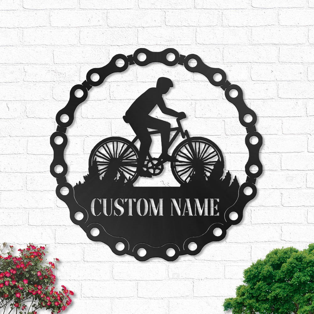 Bike Shop Grass So Cool Personalized - Led Light Metal - Owls Matrix LTD