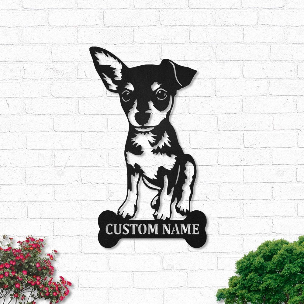 Chihuahua Led Lights Metal Wall Art Personalized - Led Light Metal - Owls Matrix LTD
