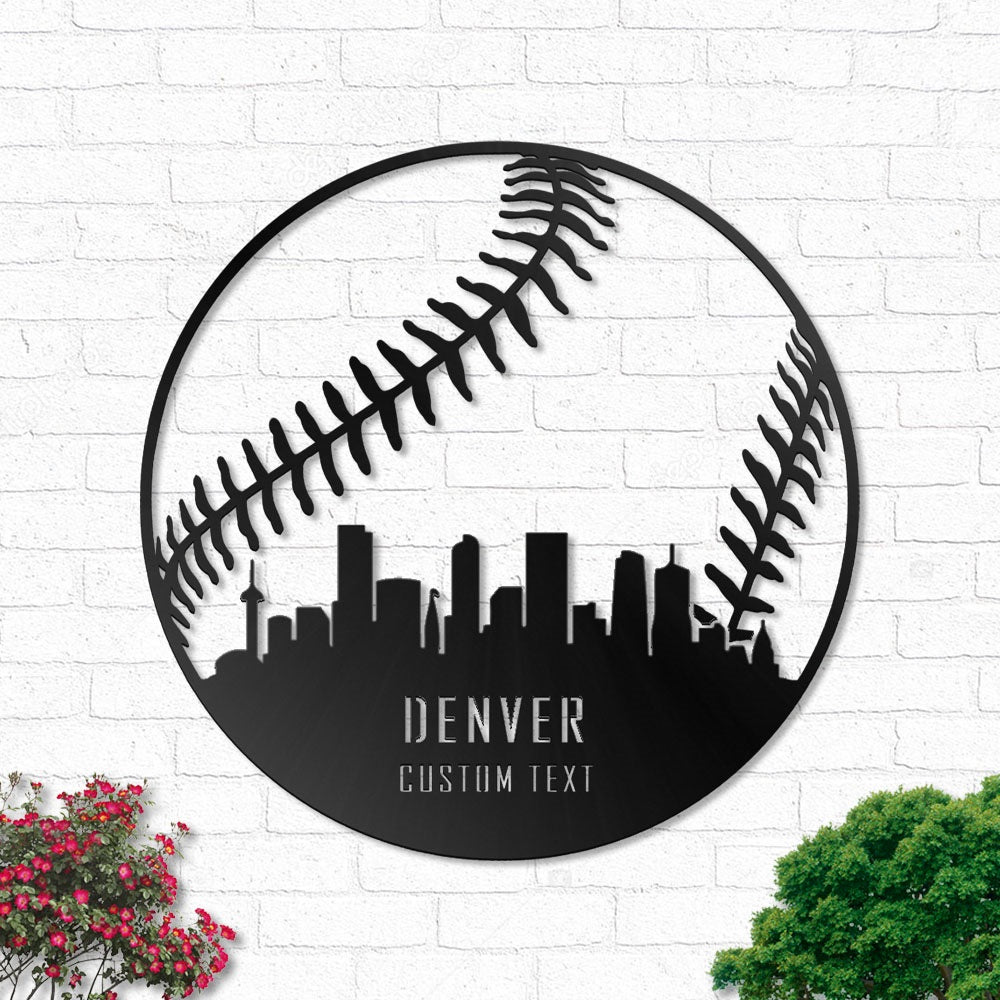 Custom Colorado Baseball Led Lights Metal Wall Art - Led Light Metal - Owls Matrix LTD