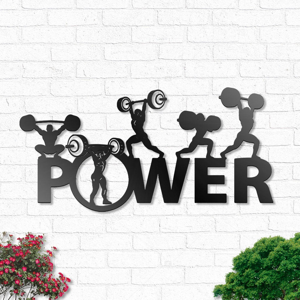 Powerlifting Bodybuilding Sport - Led Light Metal - Owls Matrix LTD