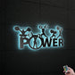 Powerlifting Bodybuilding Sport - Led Light Metal - Owls Matrix LTD