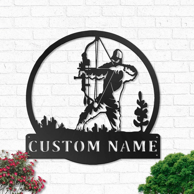 Hunting Bow Personalized - Led Light Metal - Owls Matrix LTD