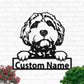 Goldendoodle Love Dogs Personalized - Led Light Metal - Owls Matrix LTD