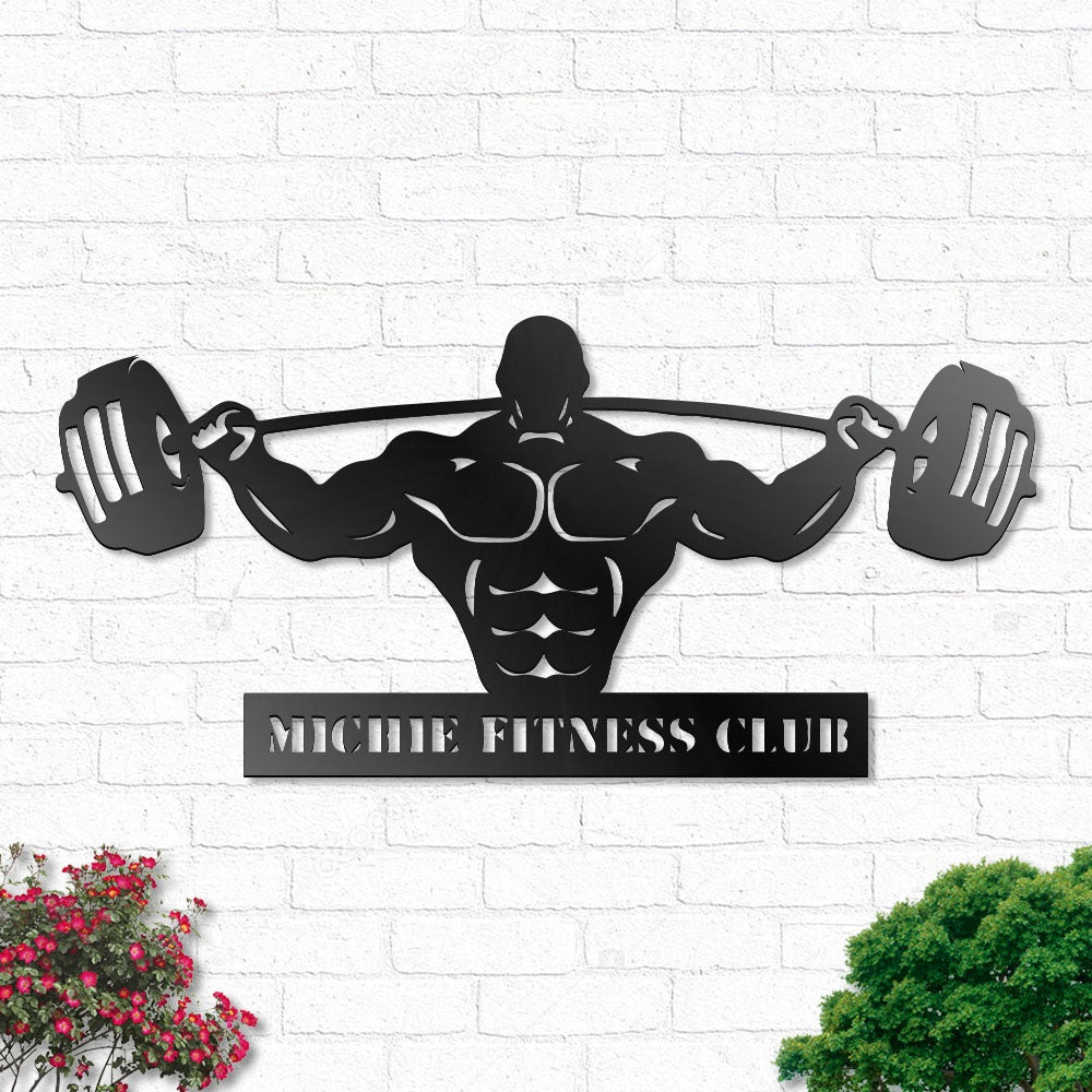 Gym Club Style Personalized - Led Light Metal - Owls Matrix LTD
