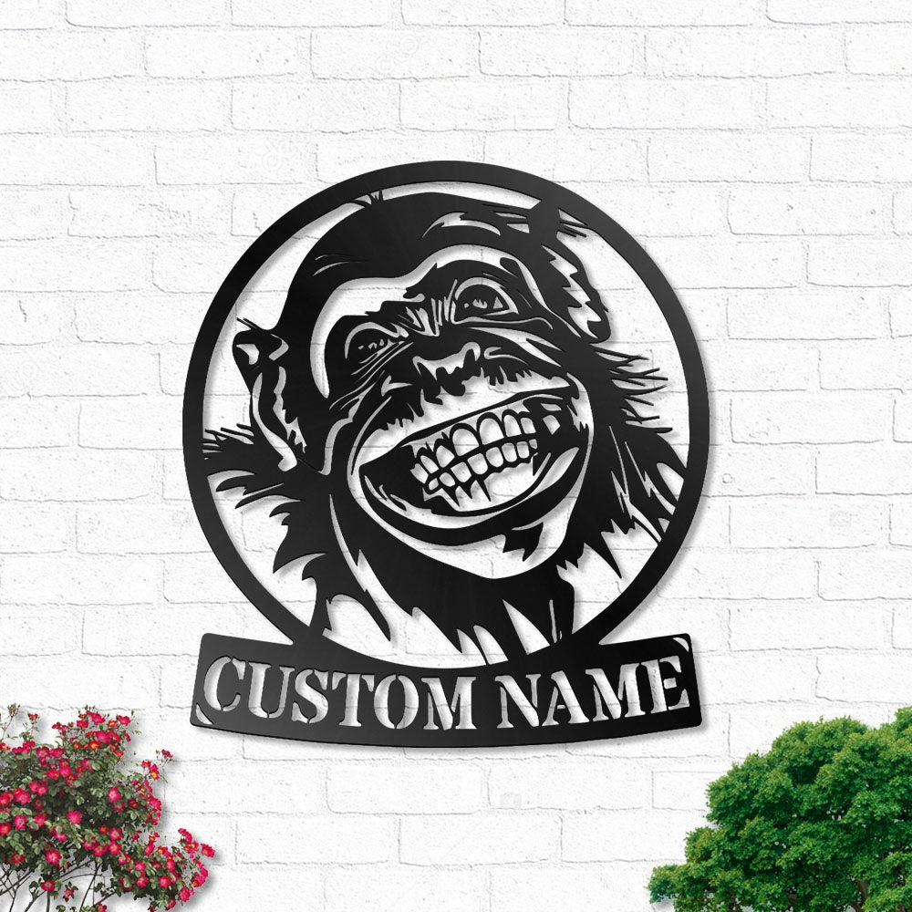 Monkey Smile Style Personalized - Led Light Metal - Owls Matrix LTD