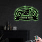 Motorcycle Beautiful Style Personalized - Led Light Metal - Owls Matrix LTD