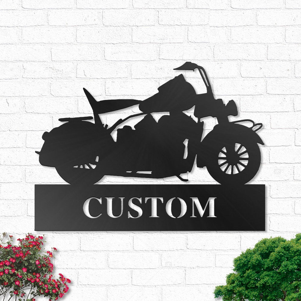 Motorcycle Motor Bike V2 Personalized - Led Light Metal - Owls Matrix LTD