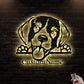 12"x12" Beagle Dog Personalized - Led Light Metal - Owls Matrix LTD