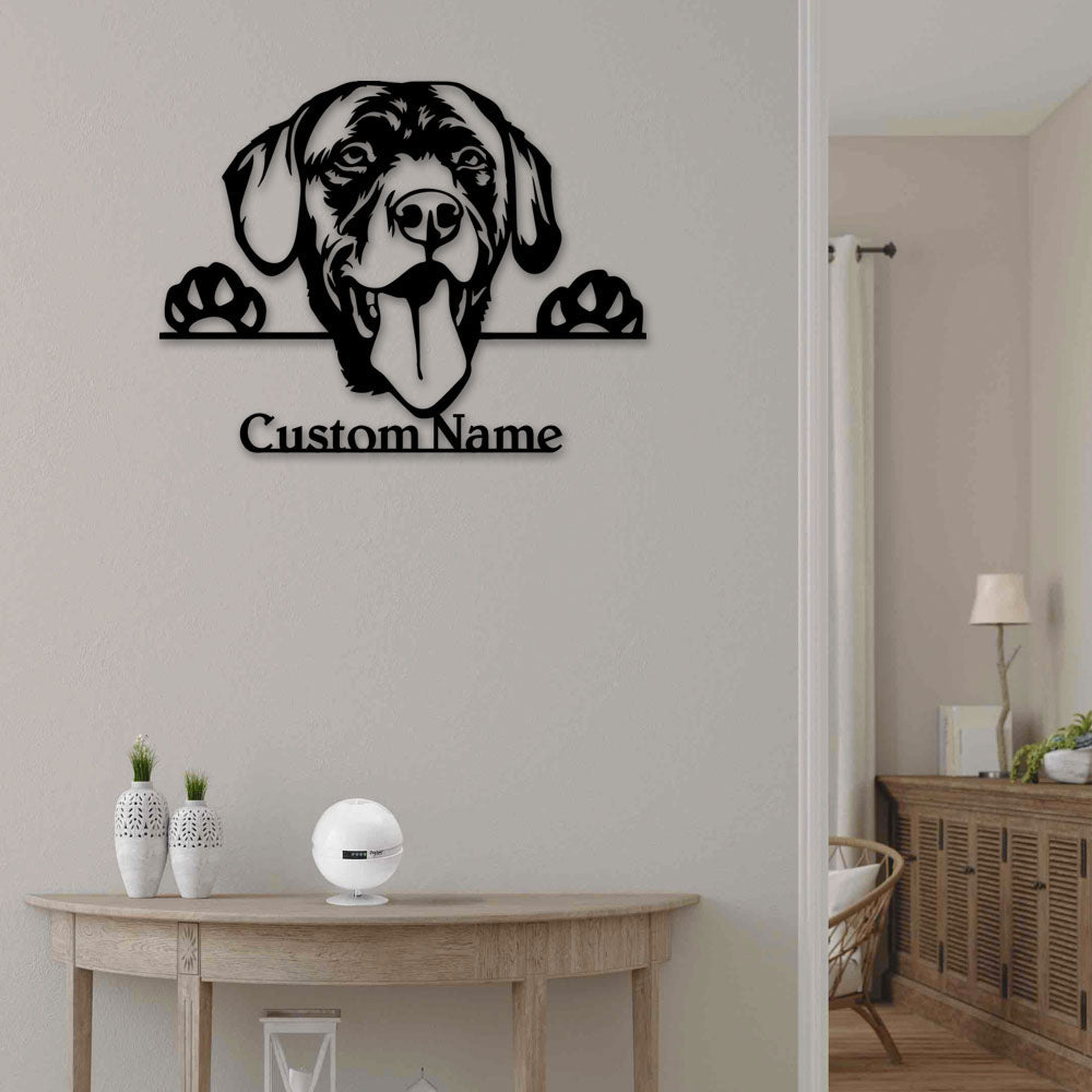 Labrador Dog Style Personalized - Led Light Metal - Owls Matrix LTD