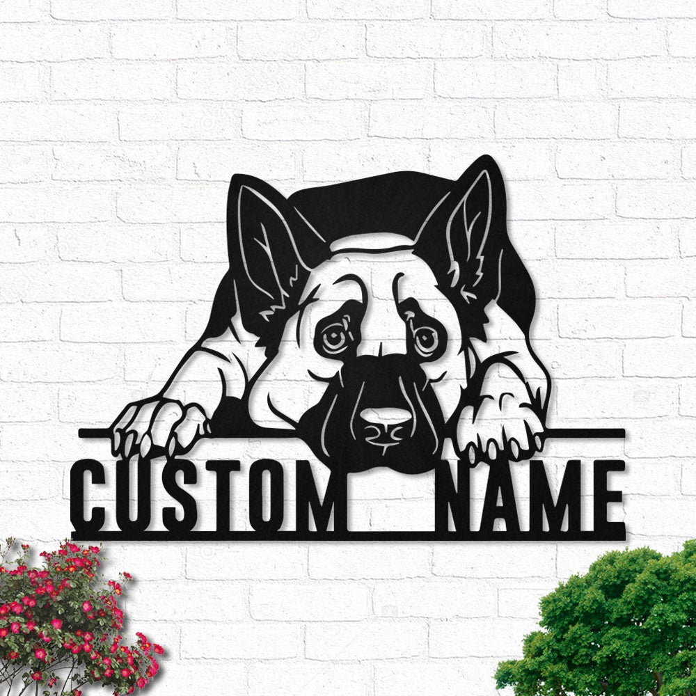 Pug I Love You Personalized - Led Light Metal - Owls Matrix LTD