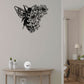 Floral Bee Lives Happily - Led Light Metal - Owls Matrix LTD