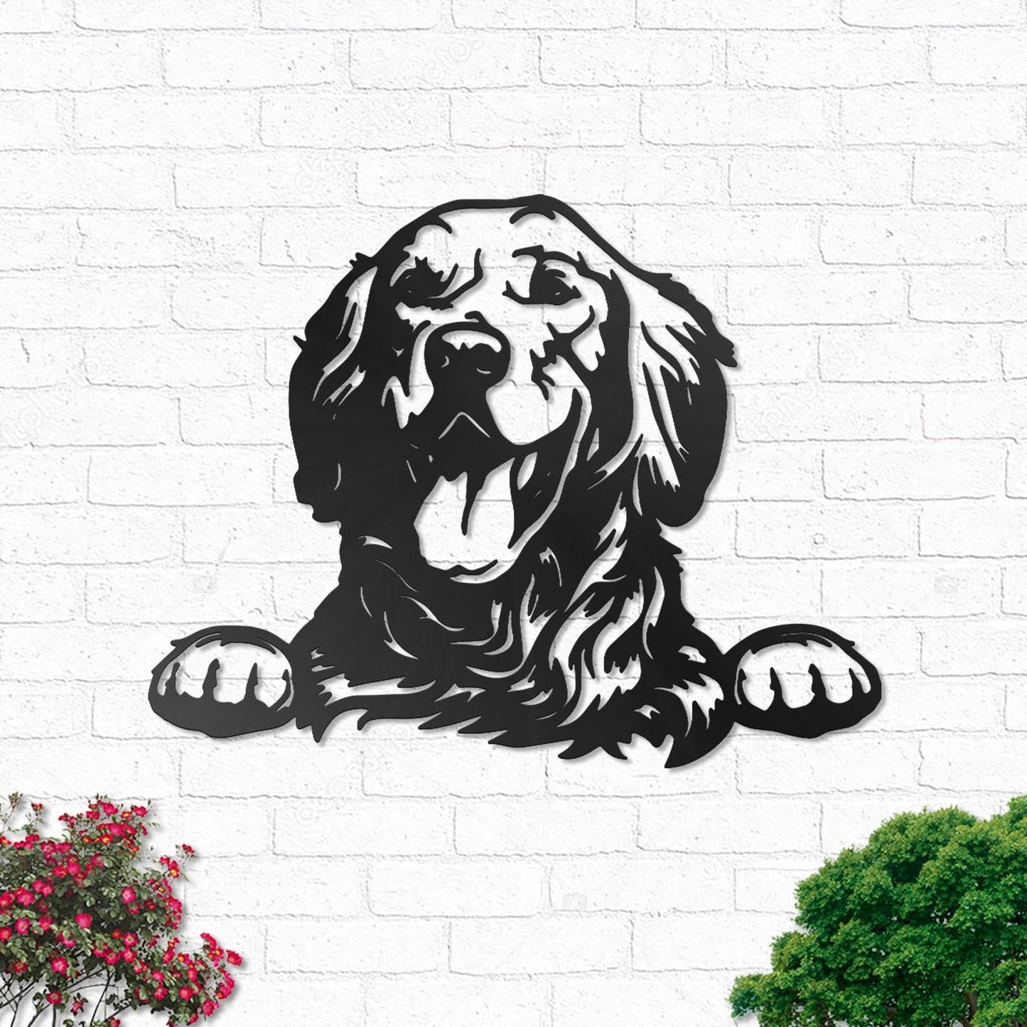 Golden Retriever So Cute Your Pets - Led Light Metal - Owls Matrix LTD