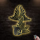 12"x12" Goldfish So Lovely So Cute - Led Light Metal - Owls Matrix LTD