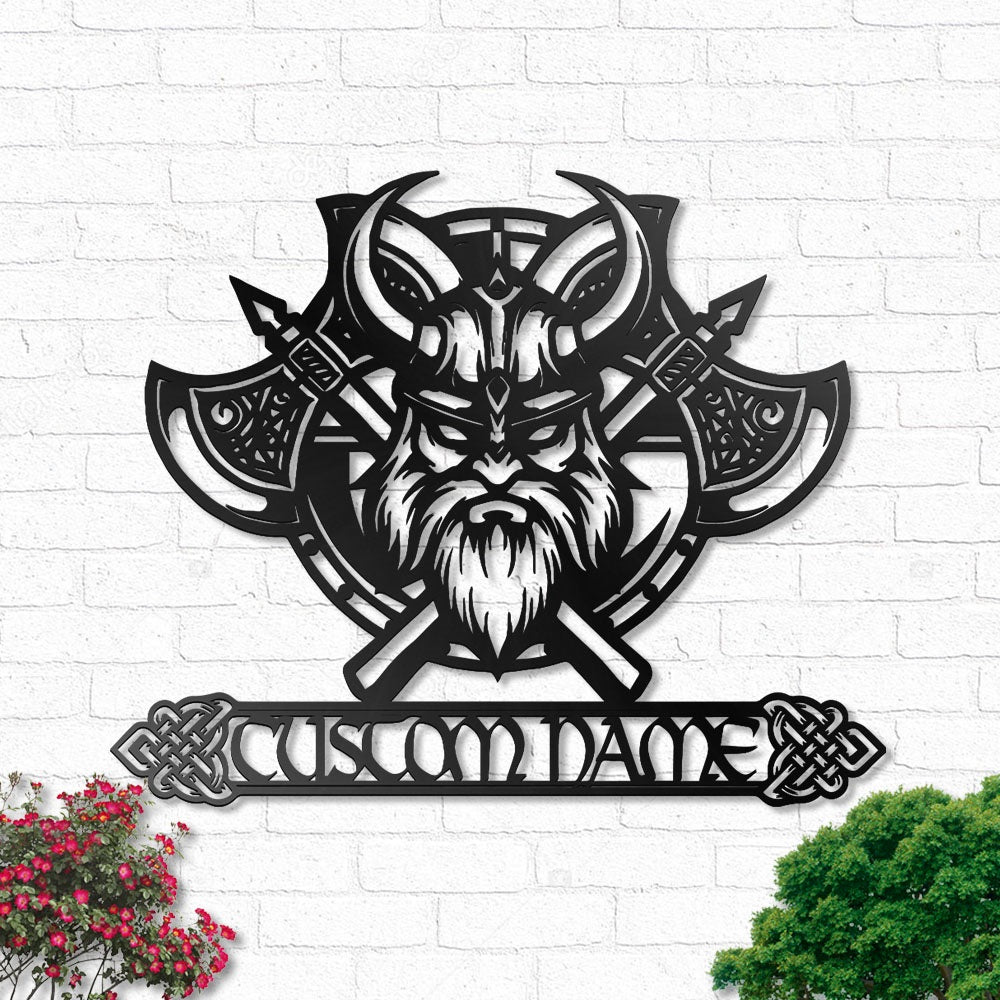 Viking Awesome Style Personalized - Led Light Metal - Owls Matrix LTD