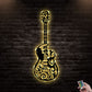 12"x12" Guitar So Cool I Love Guitar - Led Light Metal - Owls Matrix LTD