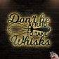 12"x12" Food Don't Be Afraid To Take Whisks - Led Light Metal - Owls Matrix LTD