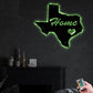 Texas We Are Here - Led Light Metal - Owls Matrix LTD