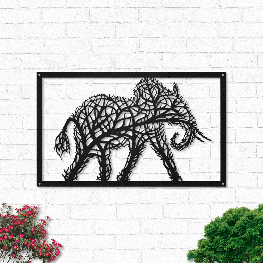 Elephant Tree Cool Style - Led Light Metal - Owls Matrix LTD