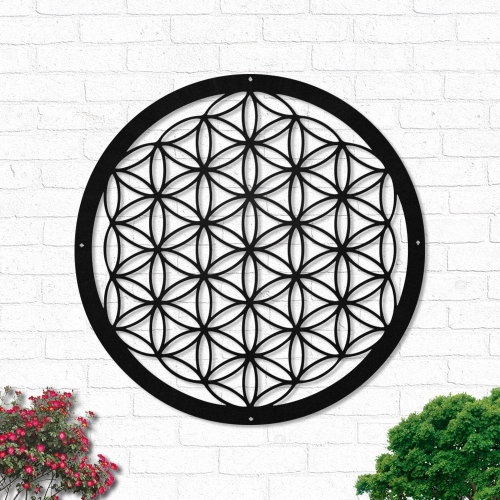 The Flower Of Life - Led Light Metal - Owls Matrix LTD