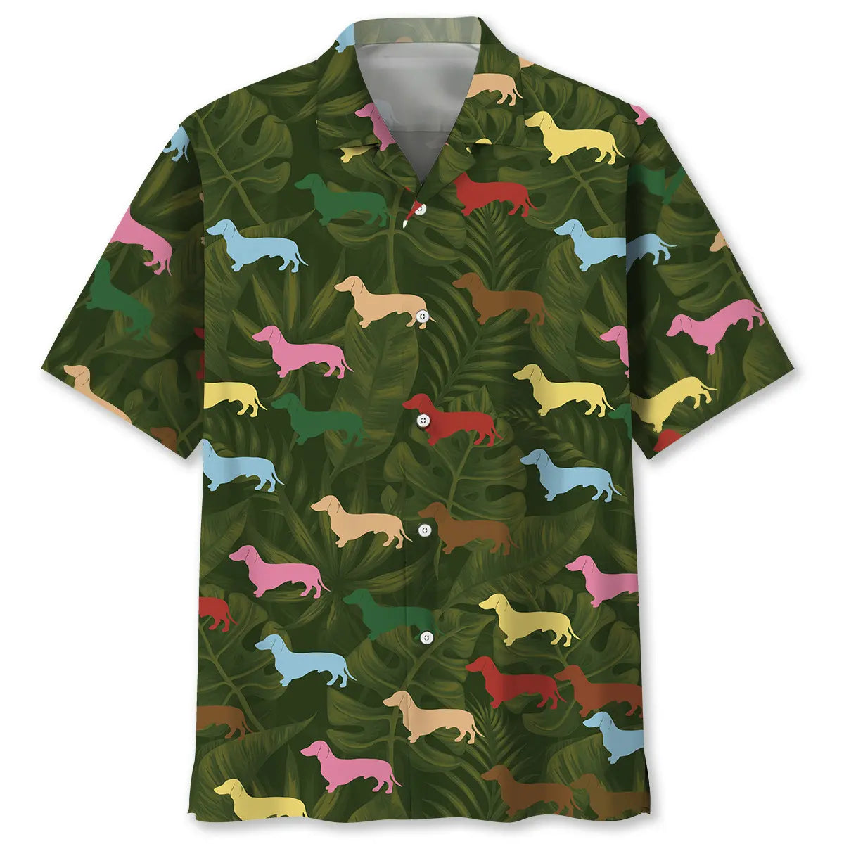 Hawaiian Shirt / Adults / S Dachshund Color Hawaiian Shirt